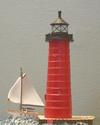 Model of Kenosha Lighthouse and Boat
Picture # 1235
