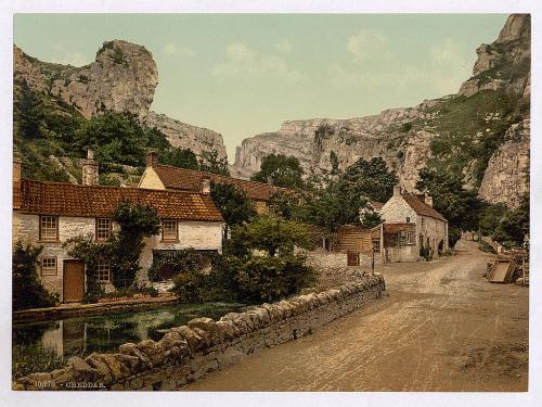Daily photo - Village and Lion Rock, Cheddar, England